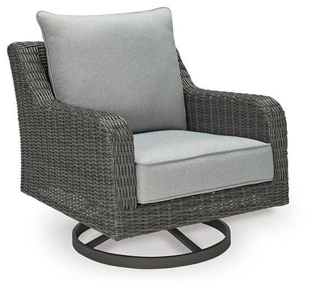 Elite Park Outdoor Swivel Lounge with Cushion - Furniture World