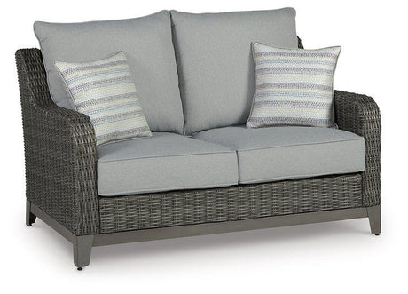 Elite Park Outdoor Loveseat with Cushion - Furniture World