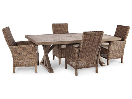Beachcroft Outdoor Dining Set - Furniture World