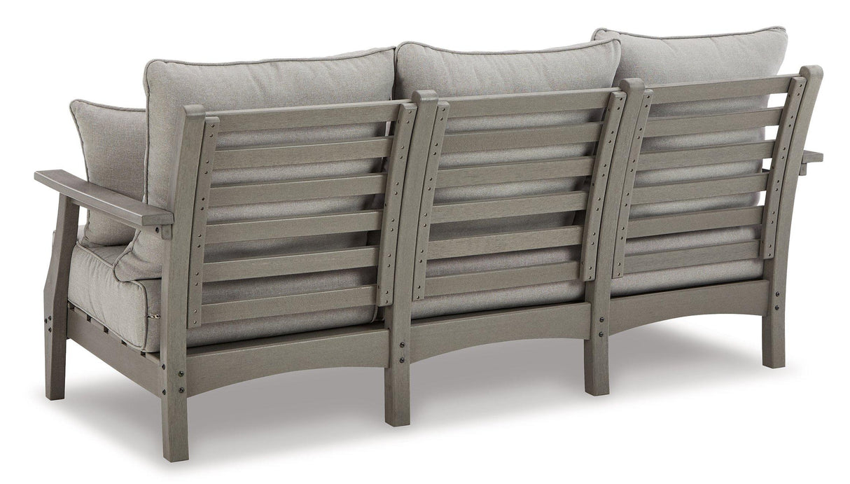 Visola Outdoor Sofa and Loveseat Set - Furniture World