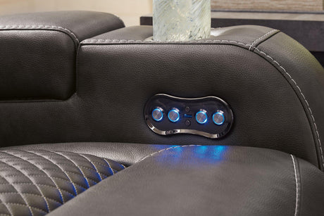 Fyne-Dyme Power Reclining Sofa - Furniture World