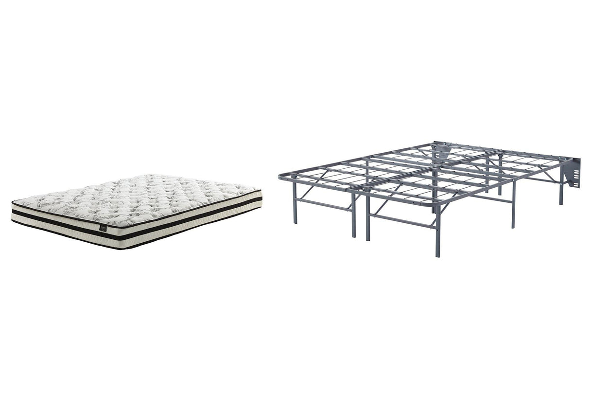 8 Inch Chime Innerspring Mattress Set - Furniture World