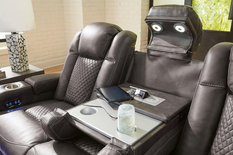 Fyne-Dyme Power Reclining Sofa - Furniture World