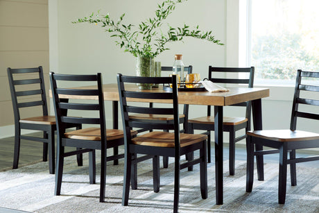 Blondon Dining Table and 6 Chairs (Set of 7) - Furniture World