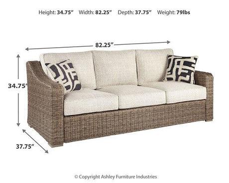 Beachcroft Beachcroft Nuvella Sofa with Coffee and End Table - Furniture World