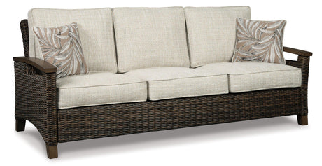 Paradise Trail Outdoor Sofa, Lounge Chairs and Fire Pit Table - Furniture World