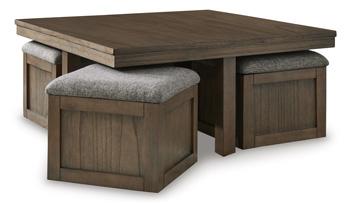 Boardernest Coffee Table with 4 Stools - Furniture World