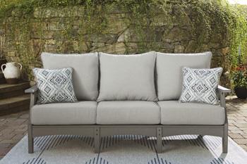 Visola Outdoor Sofa and Loveseat Set - Furniture World