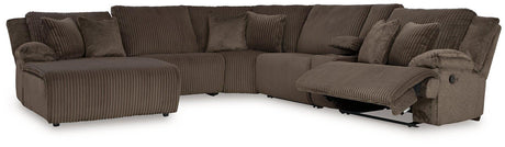 Top Tier Reclining Sectional with Chaise - Furniture World