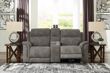 Next-Gen DuraPella Power Reclining Loveseat with Console - Furniture World