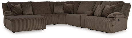 Top Tier Reclining Sectional with Chaise - Furniture World