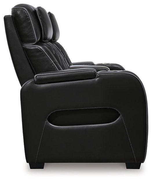 Boyington Power Reclining Loveseat with Console - Furniture World