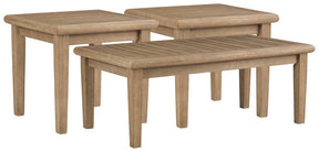 Gerianne Outdoor Occasional Table Set - Furniture World