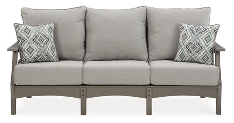 Visola Outdoor Sofa and Loveseat Set - Furniture World