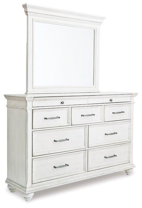 Kanwyn Dresser and Mirror - Furniture World