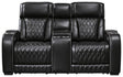 Boyington Power Reclining Loveseat with Console - Furniture World