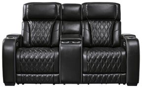 Boyington Power Reclining Loveseat with Console - Furniture World