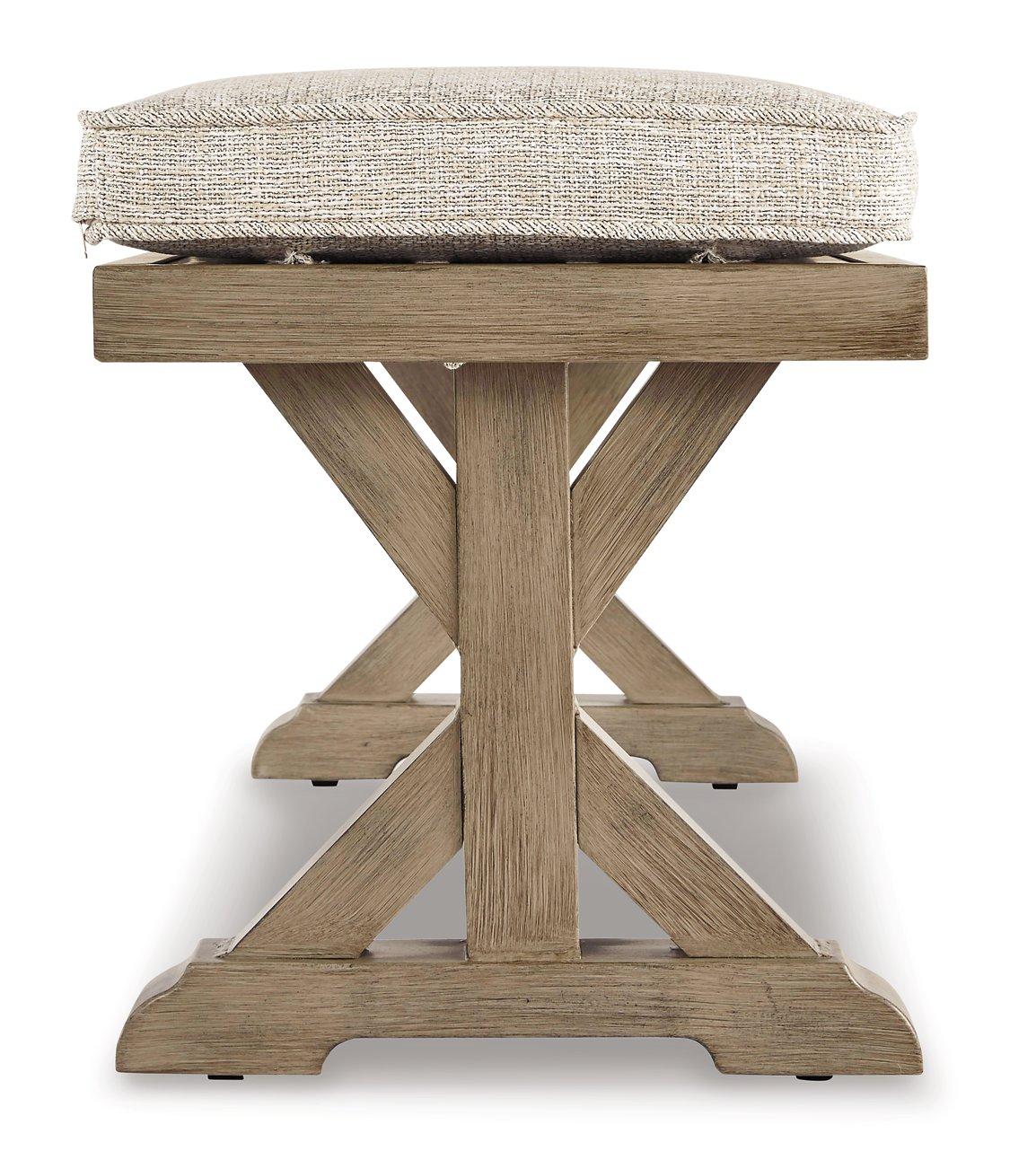 Beachcroft Outdoor Bench with Cushion - Furniture World