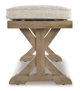 Beachcroft Outdoor Bench with Cushion - Furniture World