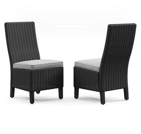 Beachcroft Outdoor Side Chair with Cushion (Set of 2) - Furniture World
