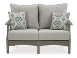 Visola Outdoor Sofa and Loveseat Set - Furniture World