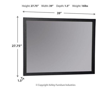 Danziar Bedroom Mirror - Furniture World