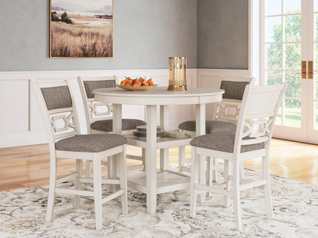 Erinberg Counter Height Dining Table and 4 Barstools (Set of 5) - Furniture World