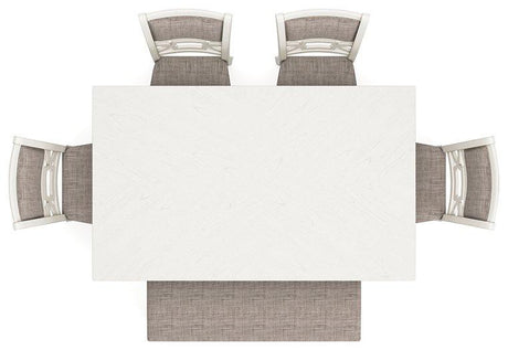 Erinberg Dining Table and 4 Chairs and Bench (Set of 6) - Furniture World