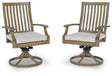 Rainier Ranch Outdoor Swivel Chair with Cushion (Set of 2) image
