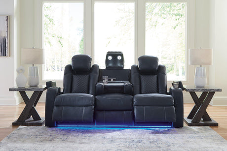 Fyne-Dyme Power Reclining Sofa - Furniture World