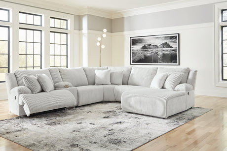 Top Tier Reclining Sectional with Chaise - Furniture World
