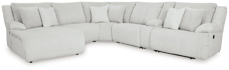 Top Tier Reclining Sectional with Chaise - Furniture World