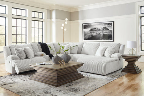Top Tier Reclining Sectional with Chaise - Furniture World