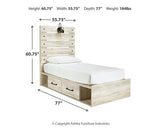 Cambeck Bed with 2 Storage Drawers - Furniture World