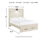 Cambeck Bed with 2 Storage Drawers - Furniture World