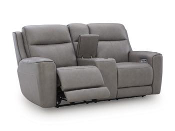 5Z-Comfort Power Reclining Loveseat with Console - Furniture World