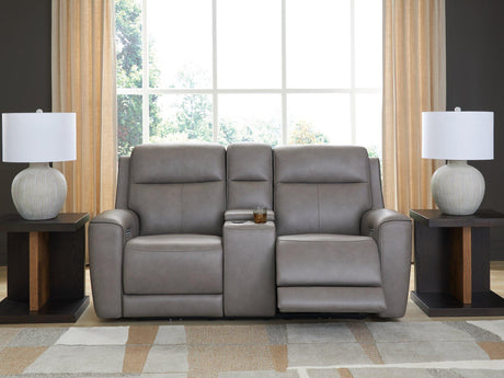 5Z-Comfort Power Reclining Loveseat with Console - Furniture World