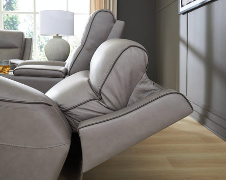 5Z-Comfort Power Reclining Loveseat with Console - Furniture World