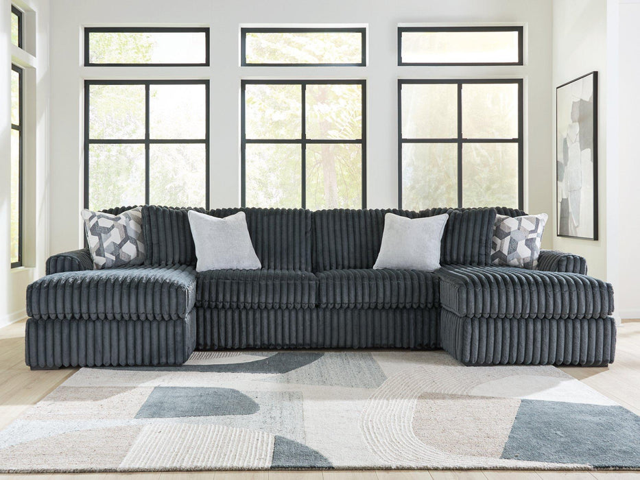Midnight-Madness Sectional with Chaise - Furniture World