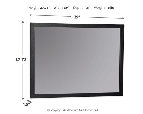 Danziar Bedroom Mirror - Furniture World