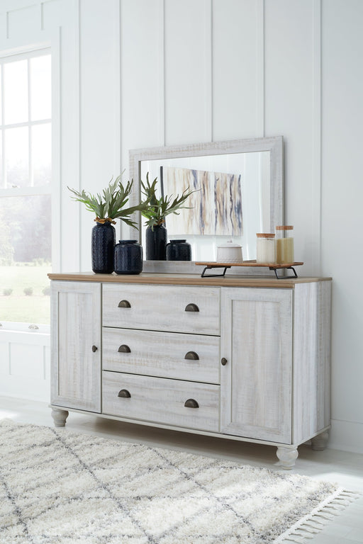 Haven Bay Dresser and Mirror - Furniture World