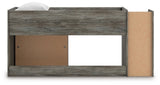 Frandern Loft Bed with Bookcase Storage - Furniture World