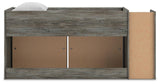 Frandern Loft Bed with Bookcase Storage