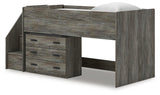 Frandern Loft Bed with Drawer Storage