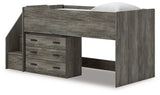 Frandern Loft Bed with Drawer Storage - Furniture World