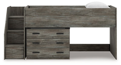 Frandern Loft Bed with Drawer Storage - Furniture World
