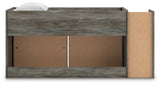 Frandern Loft Bed with Bookcase and Drawer Storage - Furniture World