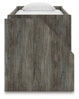 Frandern Loft Bed with Bookcase and Drawer Storage - Furniture World