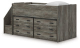 Frandern Loft Bed with Drawer Storage - Furniture World