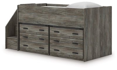 Frandern Loft Bed with Drawer Storage - Furniture World